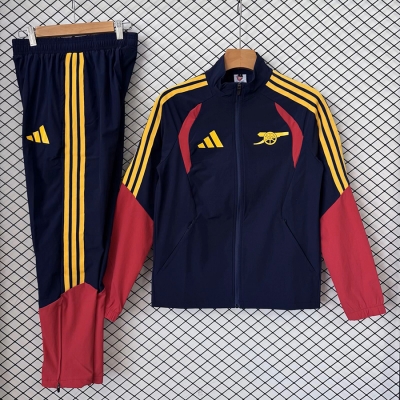 2627 Arsenal dark blue with red windbreaker tracksuit S-XXL